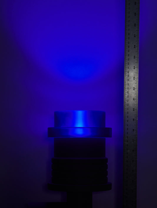 Translucent 1x1 Round Plate (20x): color lineup blue