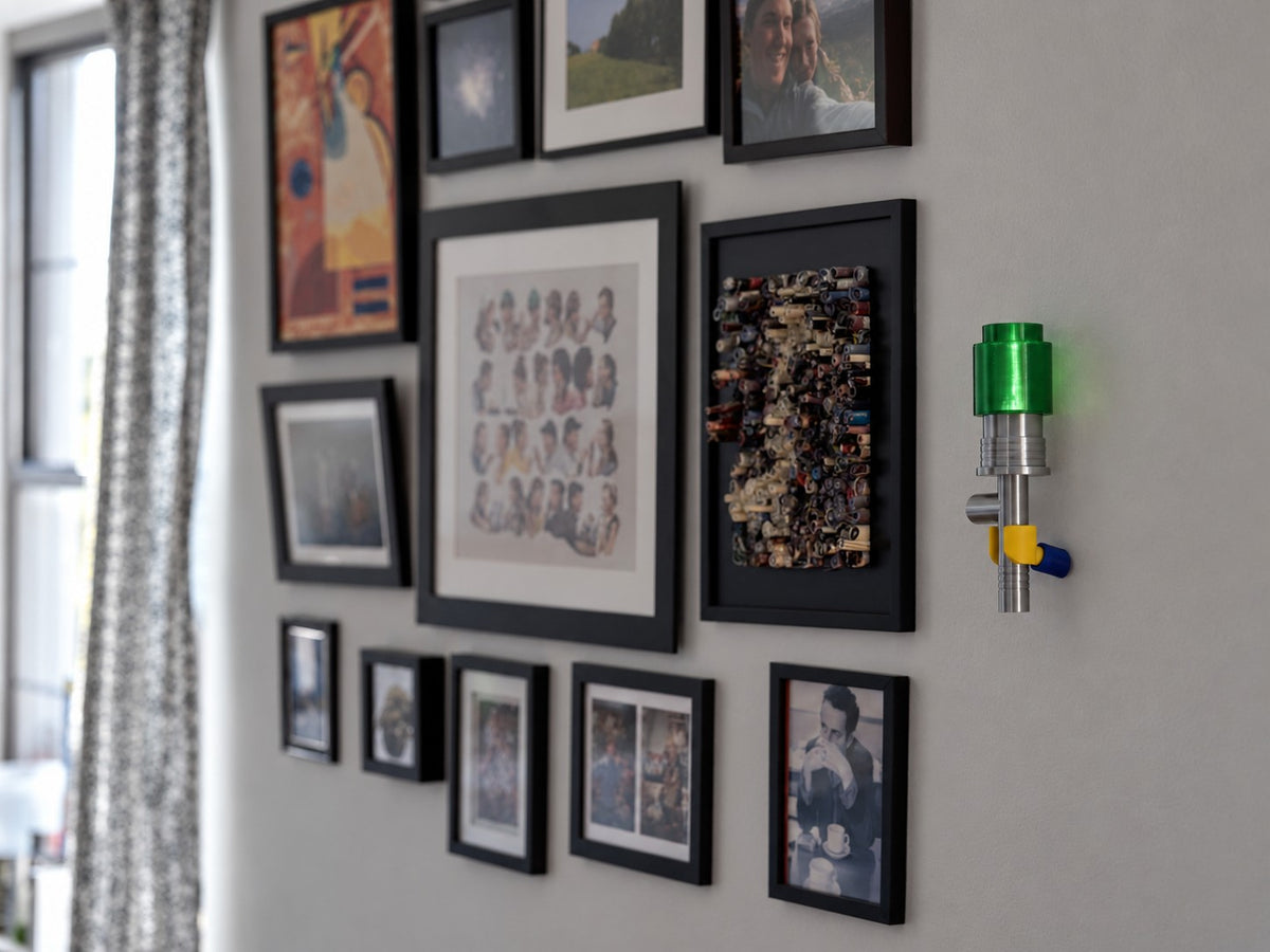Torch Light Kit with Wall Mount & 1x1 Brick Lamp (10x): lifestyle wall