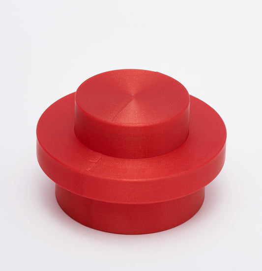 Limited Edition Colors: Translucent 1x1 Round Plate (10x): color red glitter